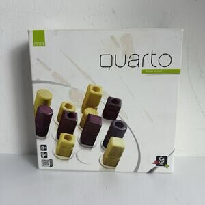 QUARTO Classic Wooden Abstract Strategy Board Game Gigamic Complete Never Used